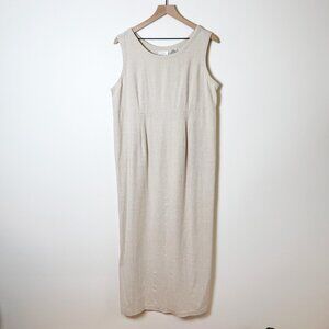 TR Bentley Vintage Maxi Linen Blend Dress Size Large